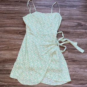 floral wrap dress